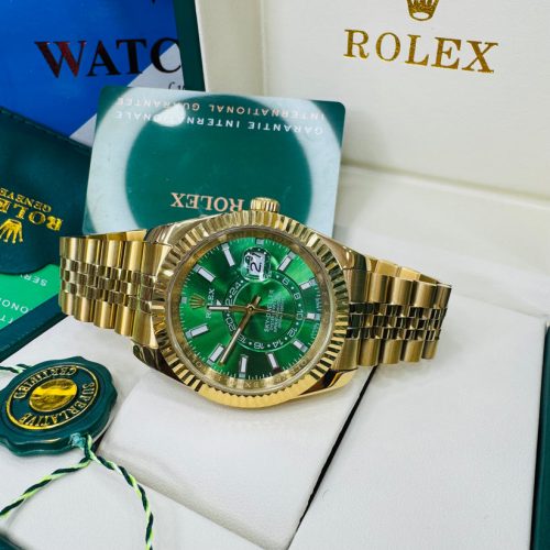 Rolex Sky-Dweller Green Dial Automatic Stainless Steel Jubilee Men’s Watch